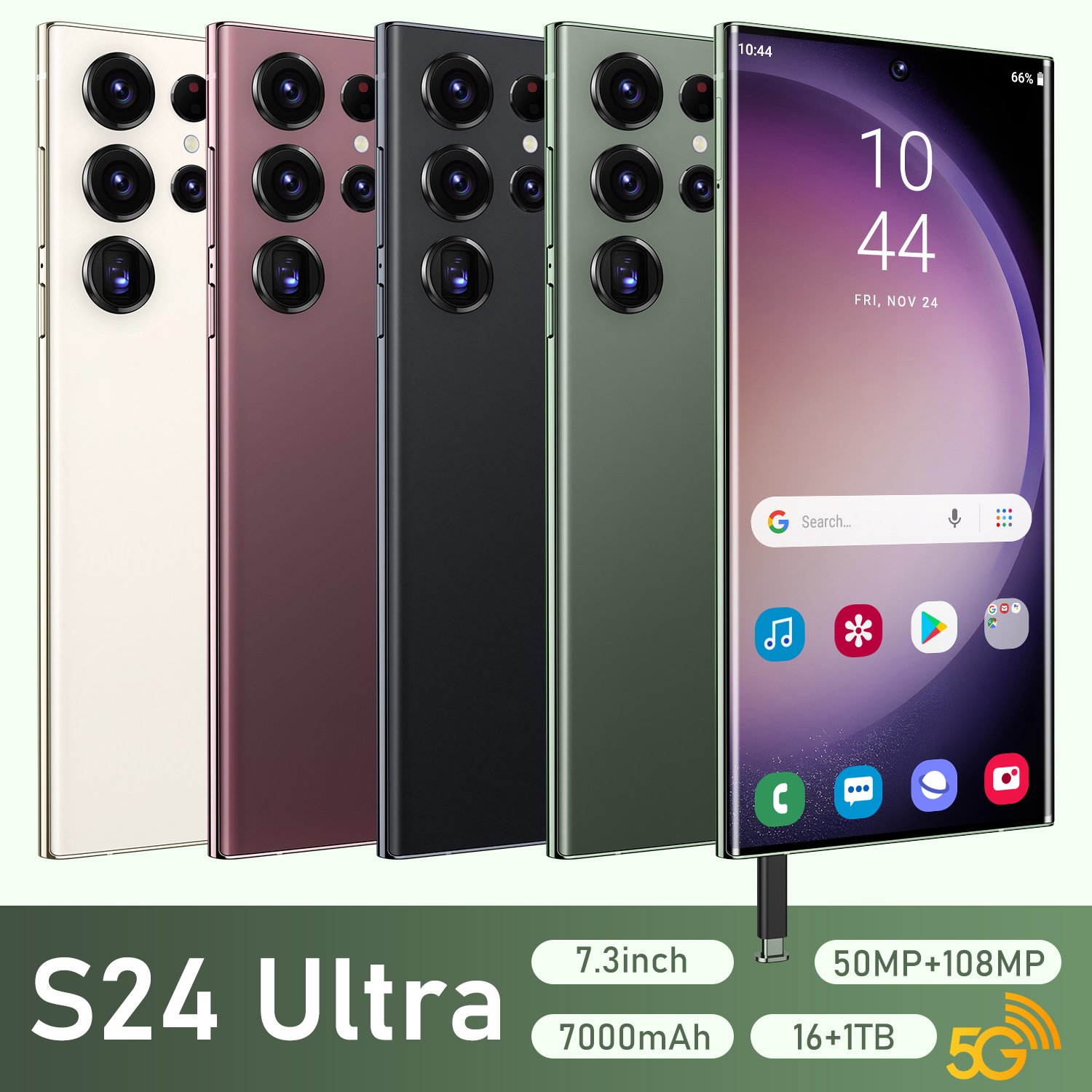 2024 s24 ultra phone Smartphone 16+1TB Android13.0 Mobile Phone Cell Gaming Phone 5G smartphone 3G&4G smartphone